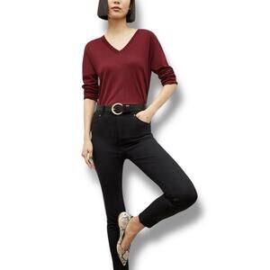 NWT MM Lafleur Sammataro Jean Pants Ankle Stretch Black Size XS 0 - SMS1BLK